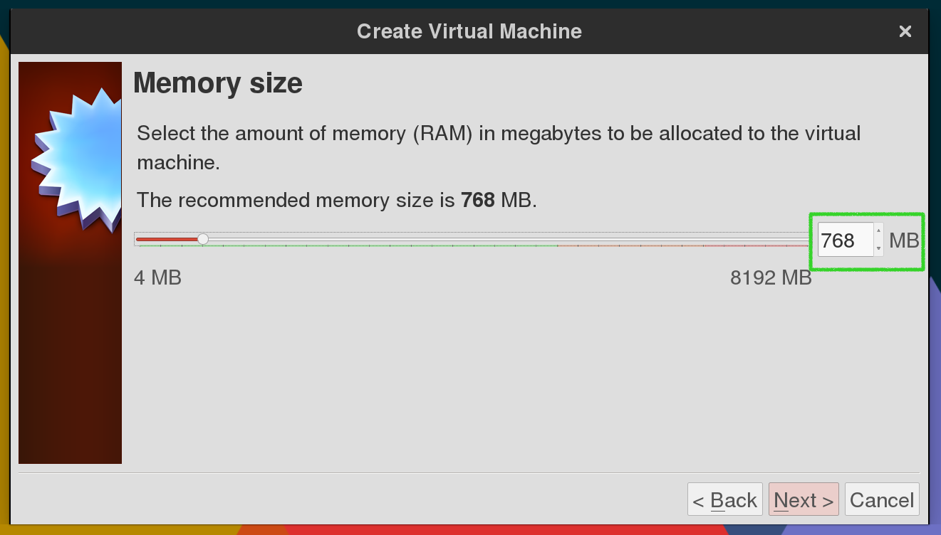 RAM Virtual Box